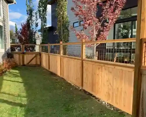 Custom wood fence project completed in Anchorage neighborhood